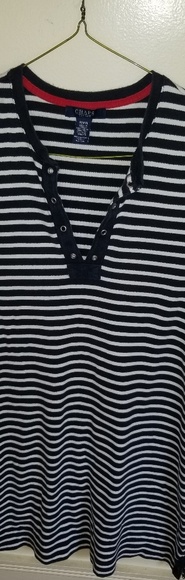 Chaps striped dress - Picture 1 of 3